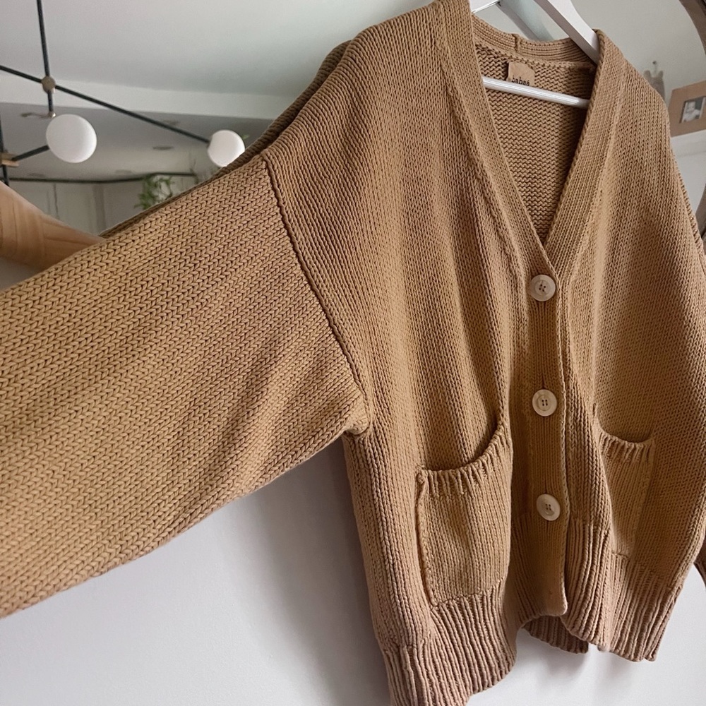 Babaa no 16 cardigan in chicory root